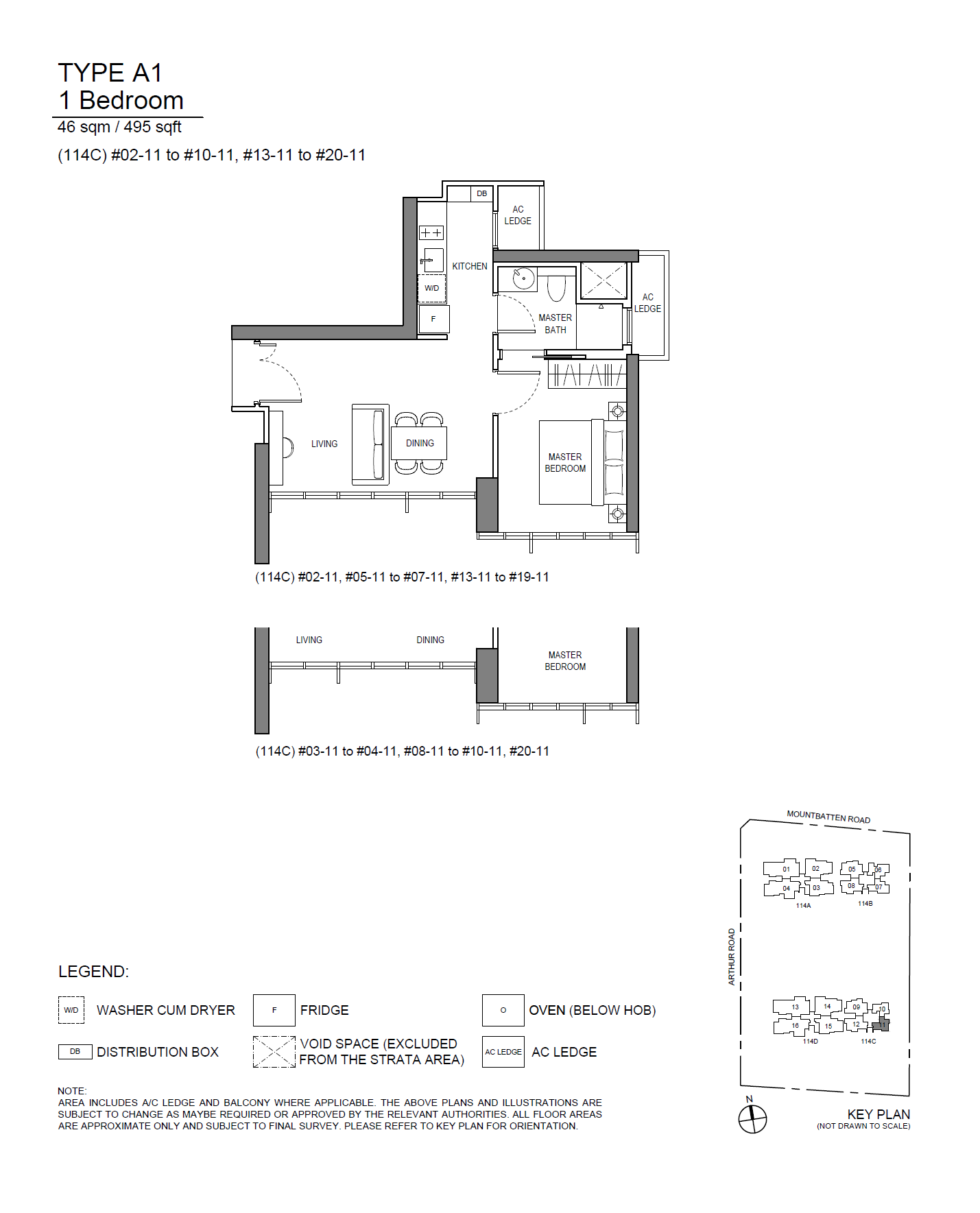 Liv@MB 1 Bedroom Floor Plan 2