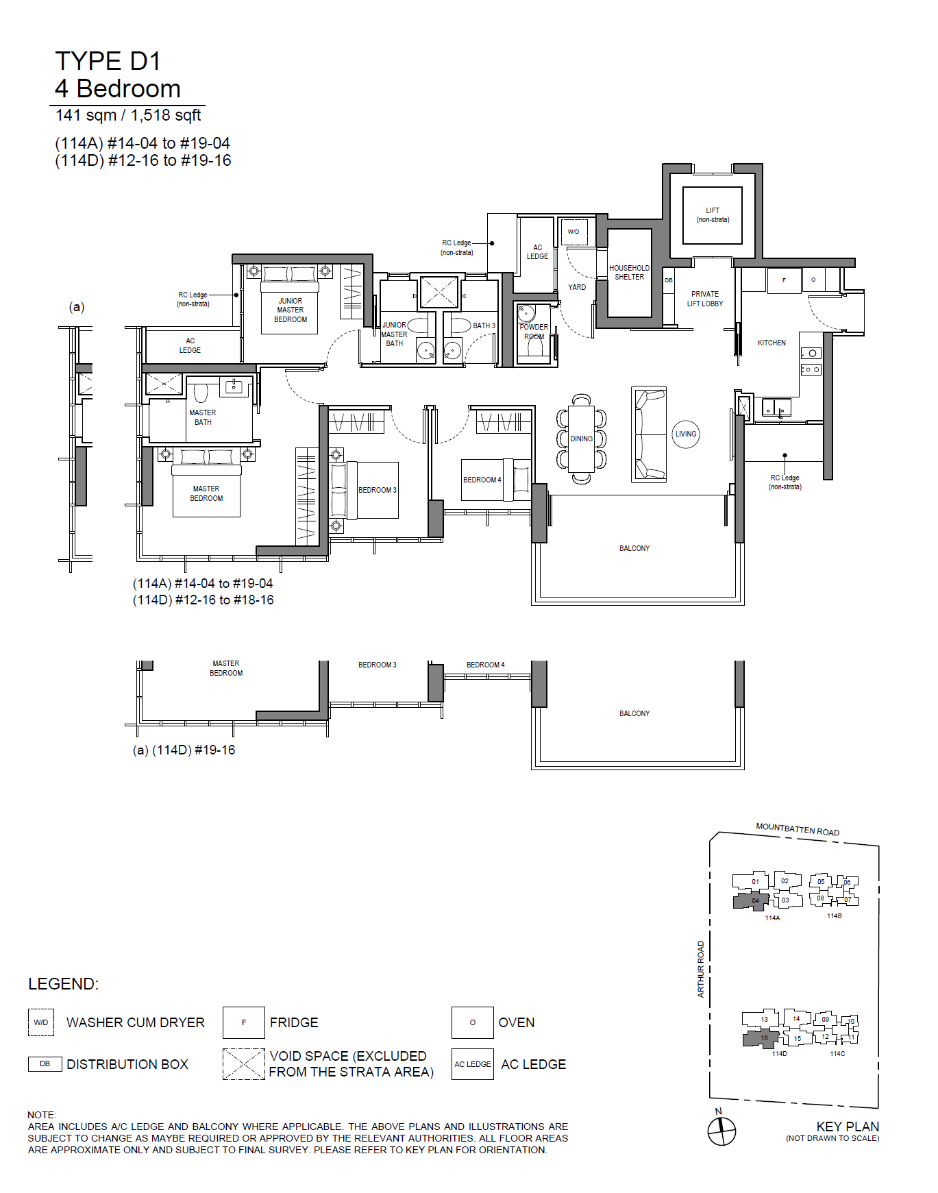 Liv@MB 1 Bedroom Floor Plan 7